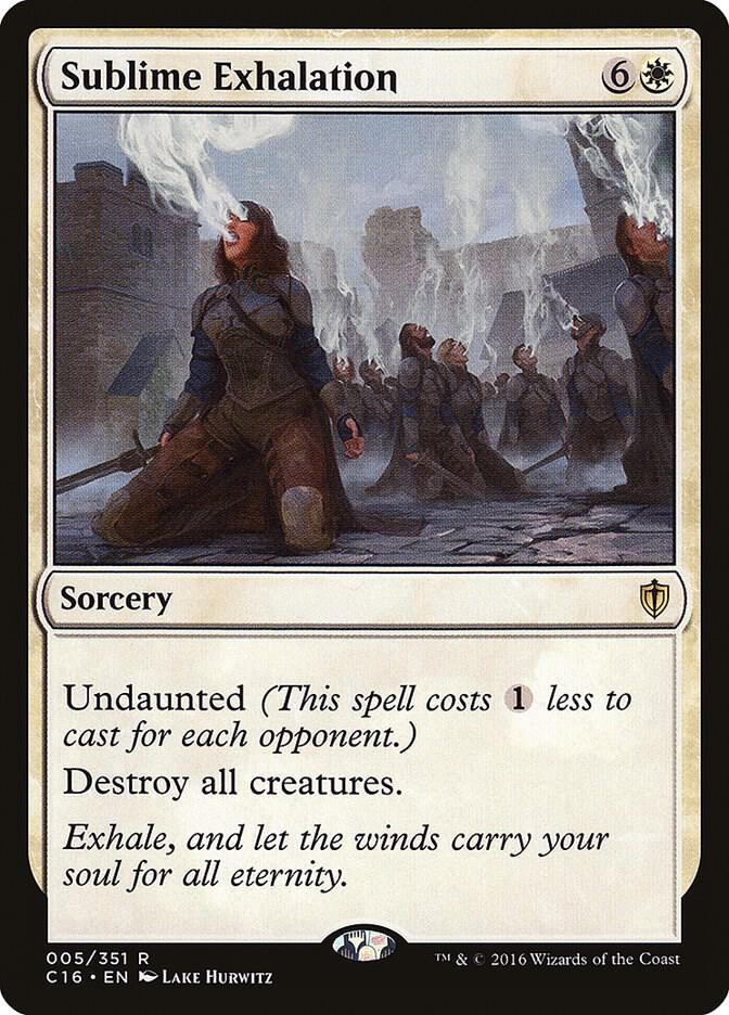 Sublime Exhalation 5 card from Commander 2016