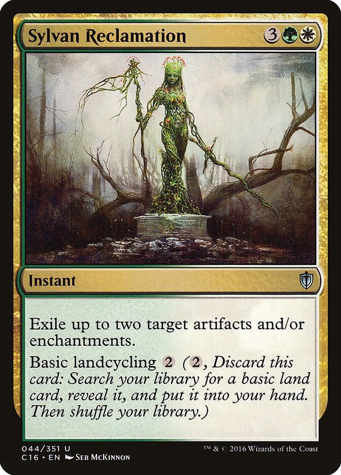Sylvan Reclamation 44 card from Commander 2016