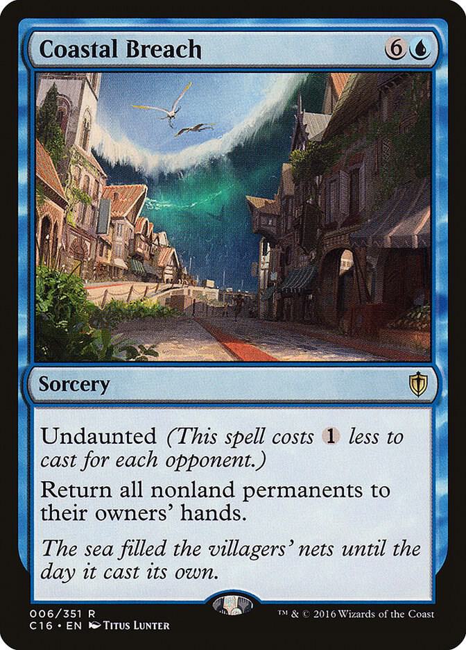 Coastal Breach 6 card from Commander 2016