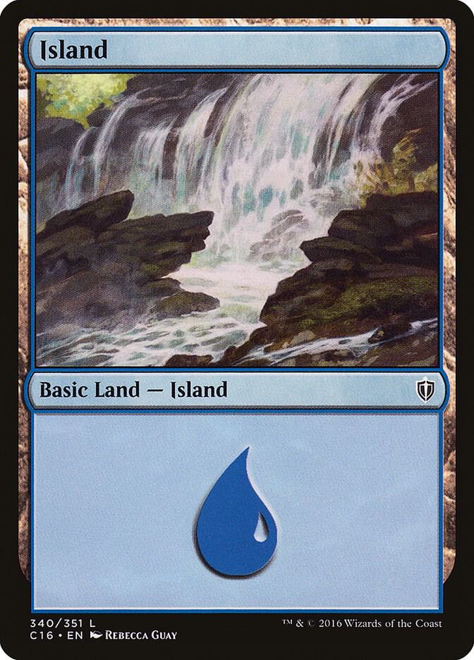 Island 340 card from Commander 2016