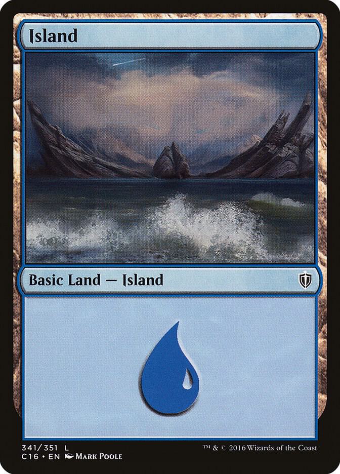 Island 341 card from Commander 2016