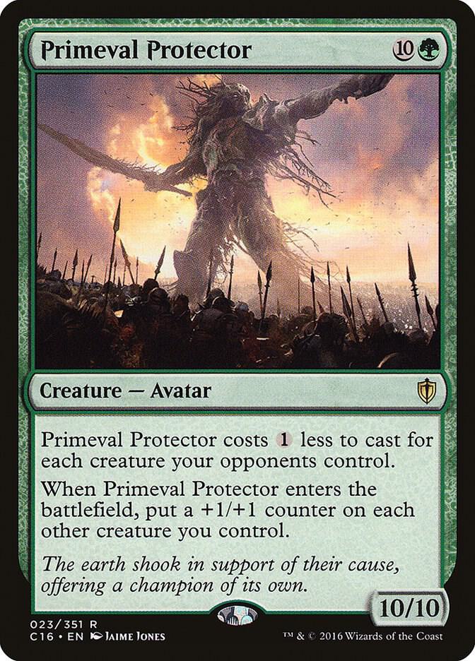 Primeval Protector 23 card from Commander 2016