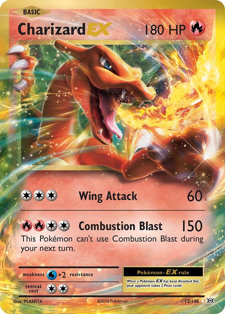 Charizard EX 12/108 card from XY - Evolutions