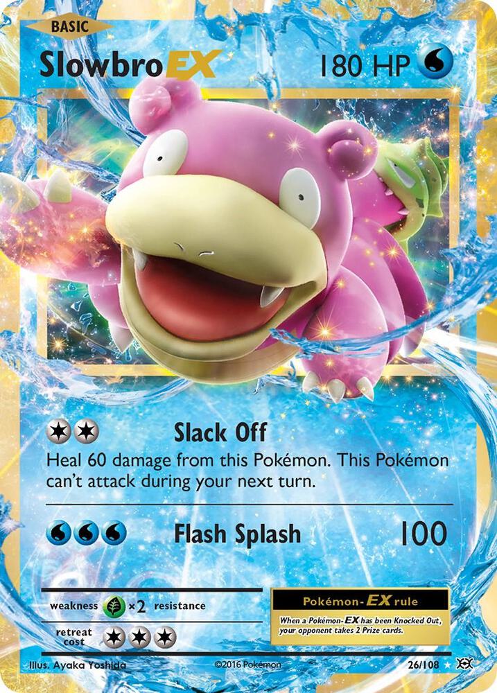 Slowbro EX 26/108 card from XY - Evolutions