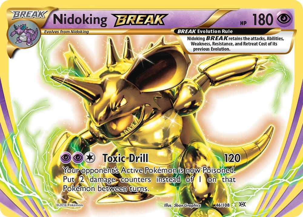 Nidoking BREAK 46/108 card from XY - Evolutions