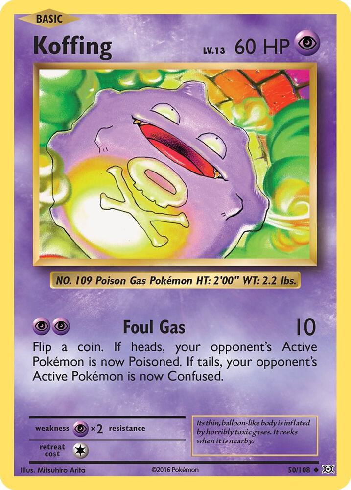 Koffing 50/108 card from XY - Evolutions