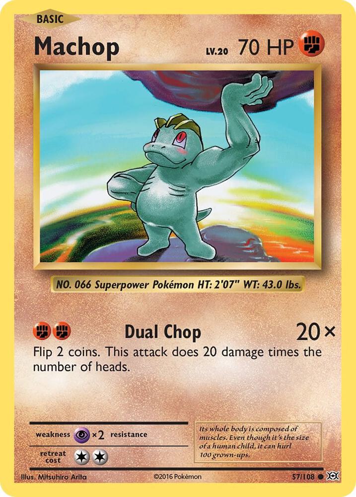 Machop 57/108 card from XY - Evolutions