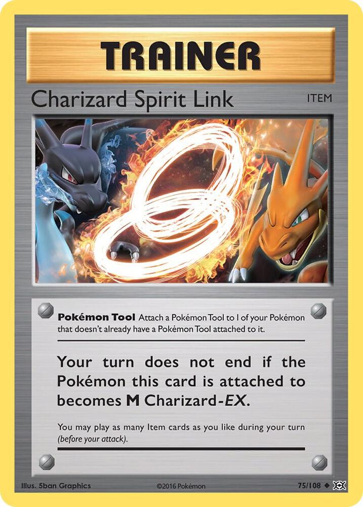 Charizard Spirit Link 75/108 card from XY - Evolutions