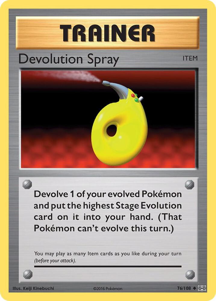 Devolution Spray 76/108 card from XY - Evolutions
