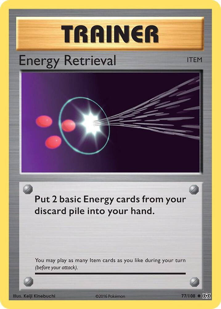 Energy Retrieval 77/108 card from XY - Evolutions