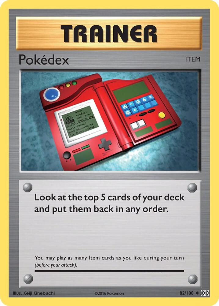 Pokedex 82/108 card from XY - Evolutions