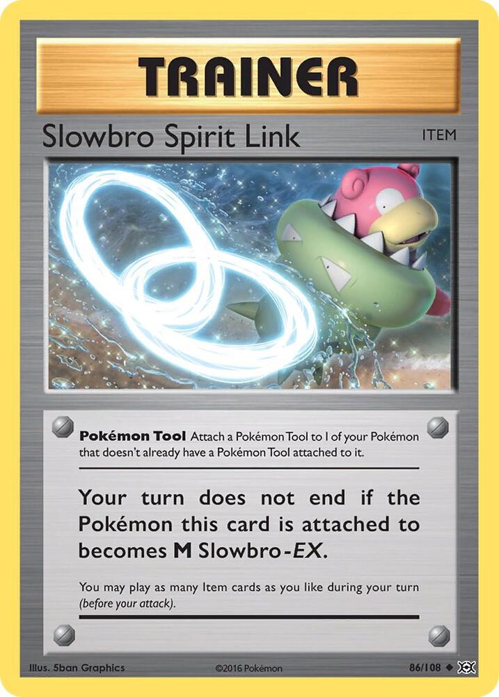Slowbro Spirit Link 86/108 card from XY - Evolutions