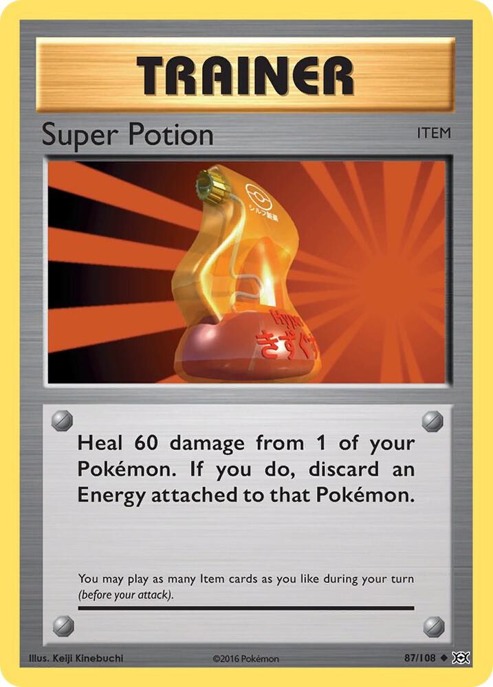 Super Potion 87/108 card from XY - Evolutions