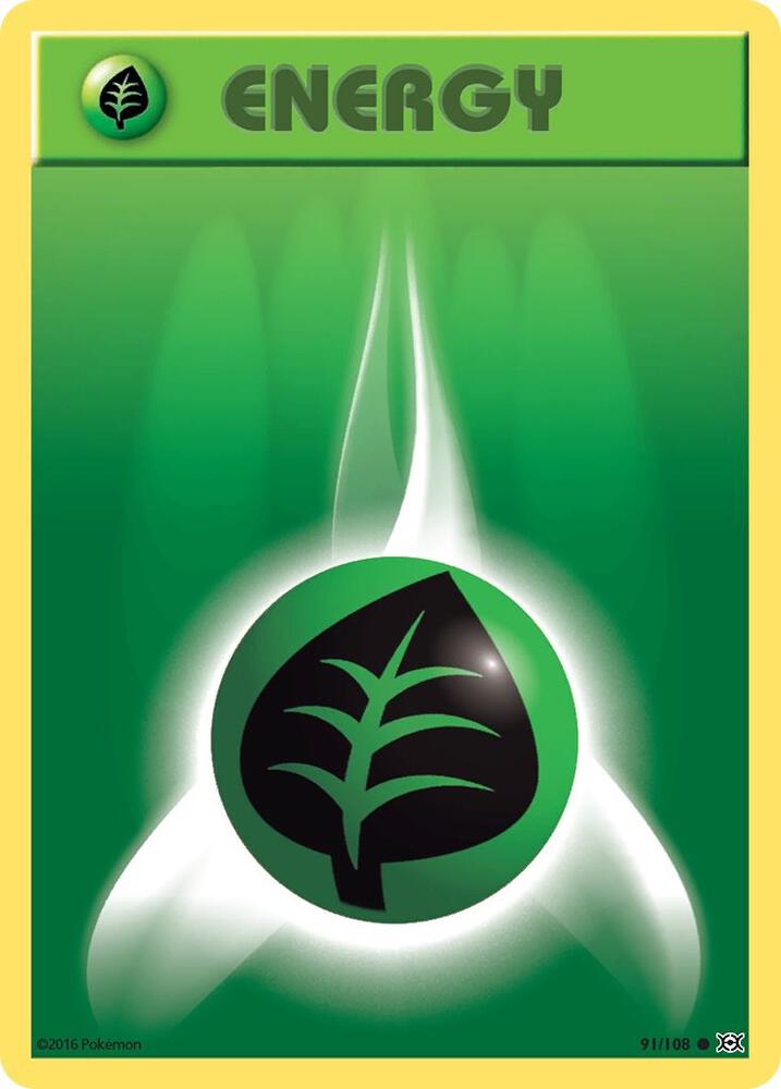 Grass Energy 91/108 card from XY - Evolutions