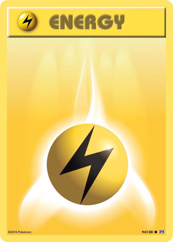 Lightning Energy 94/108 card from XY - Evolutions