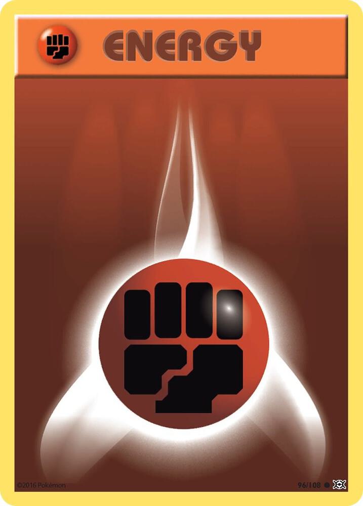 Fighting Energy 96/108 card from XY - Evolutions