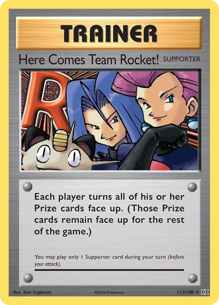 Here Comes Team Rocket! 113/108 card from XY - Evolutions