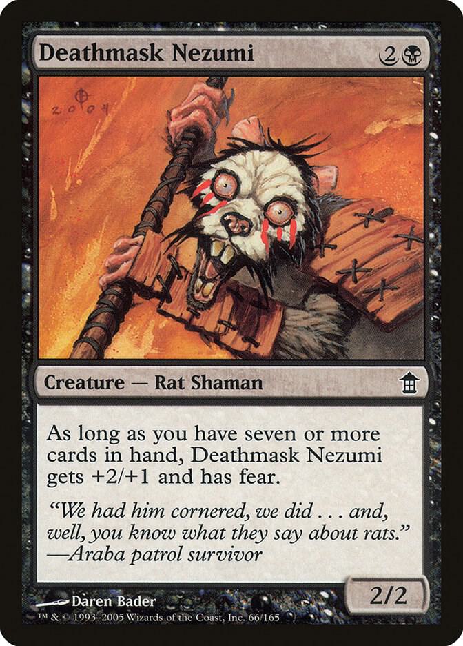 Deathmask Nezumi 66 card from Saviors of Kamigawa