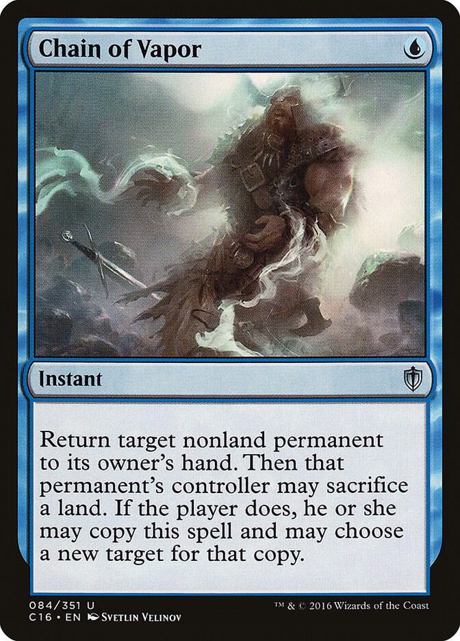 Chain of Vapor 84 card from Commander 2016
