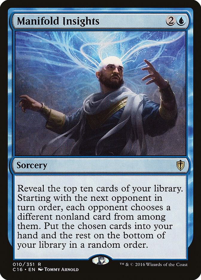 Manifold Insights 10 card from Commander 2016