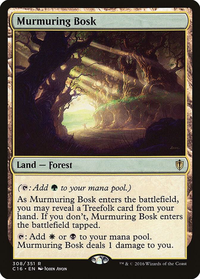 Murmuring Bosk 308 card from Commander 2016