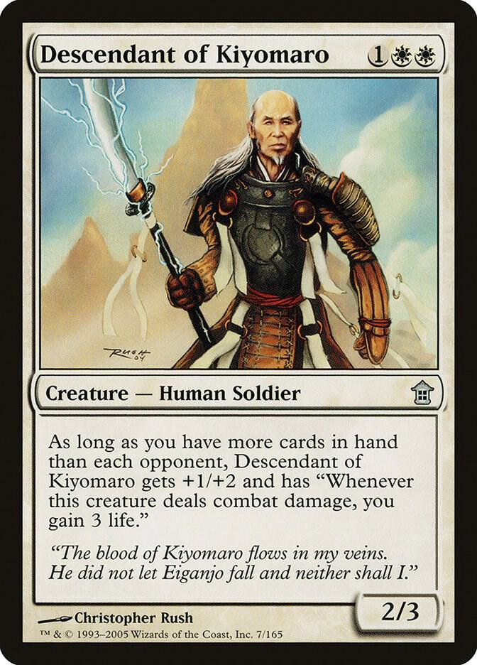 Descendant of Kiyomaro 7 card from Saviors of Kamigawa