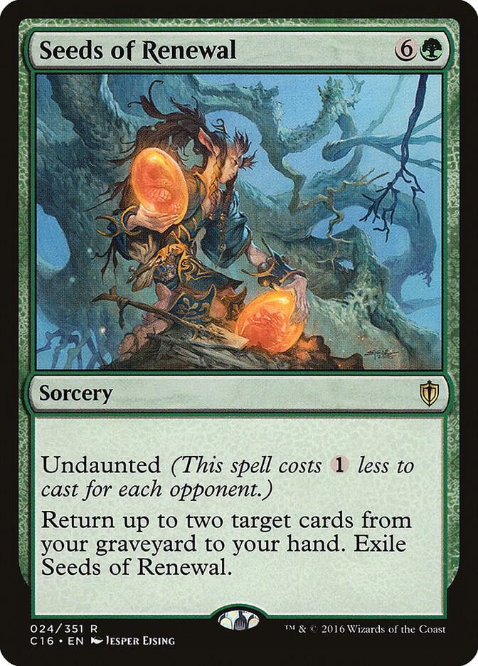 Seeds of Renewal 24 card from Commander 2016