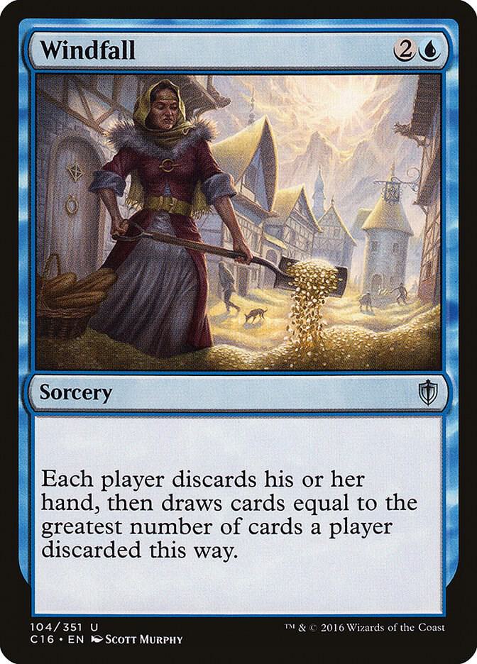 Windfall 104 card from Commander 2016