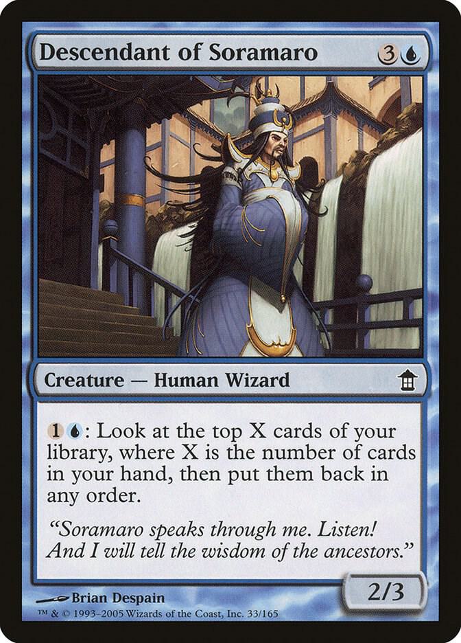 Descendant of Soramaro 33 card from Saviors of Kamigawa