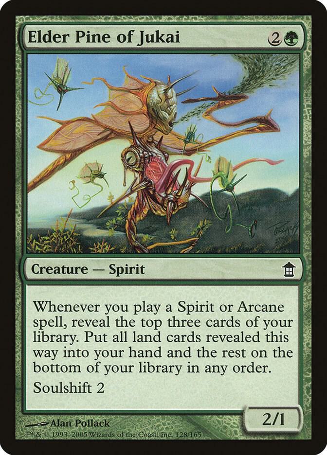 Elder Pine of Jukai 128 card from Saviors of Kamigawa