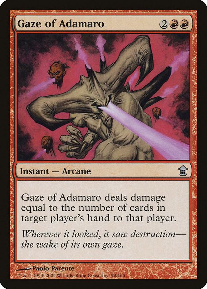 Gaze of Adamaro 98 card from Saviors of Kamigawa