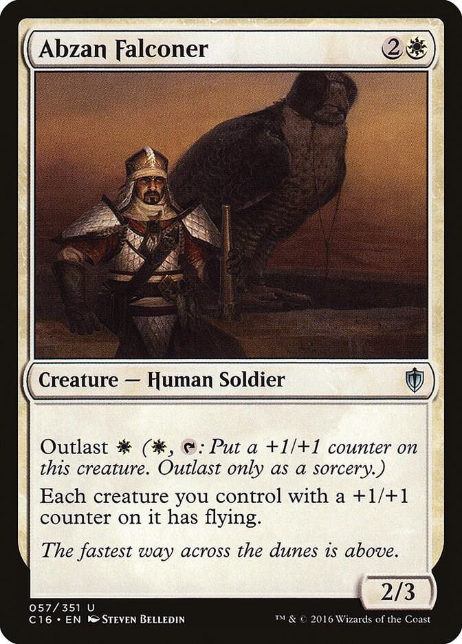 Abzan Falconer 57 card from Commander 2016