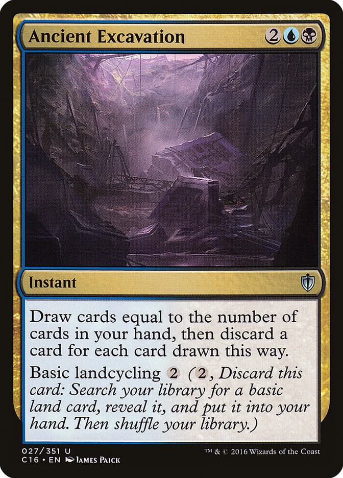 Ancient Excavation 27 card from Commander 2016