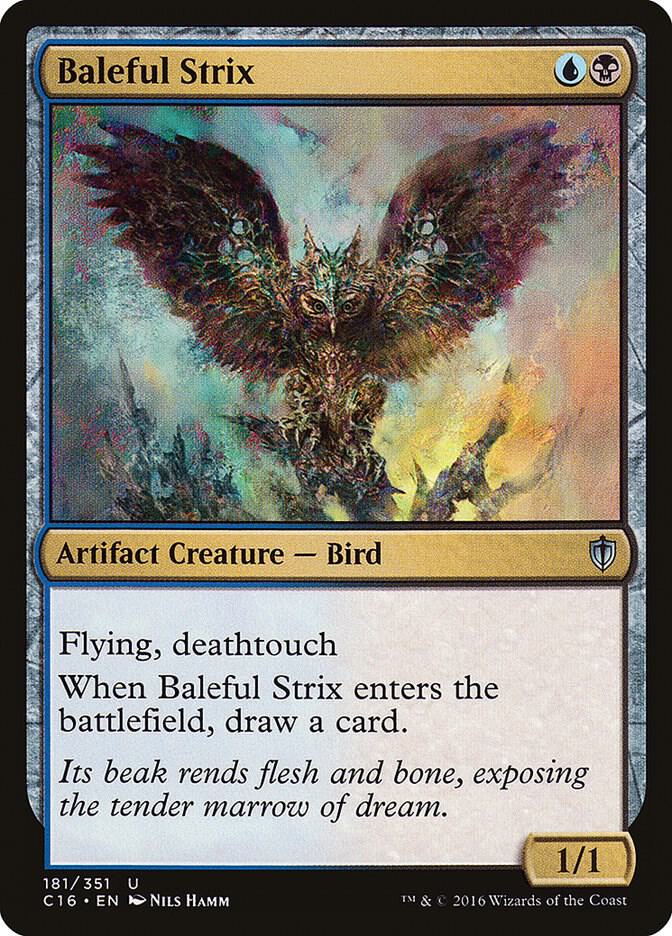 Baleful Strix 181 card from Commander 2016