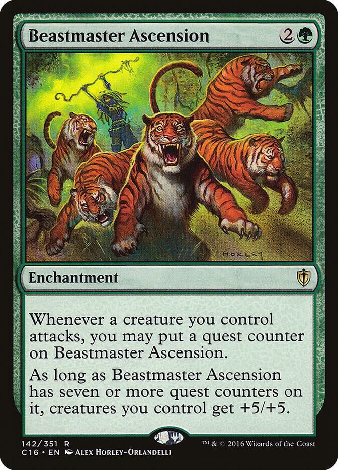 Beastmaster Ascension 142 card from Commander 2016