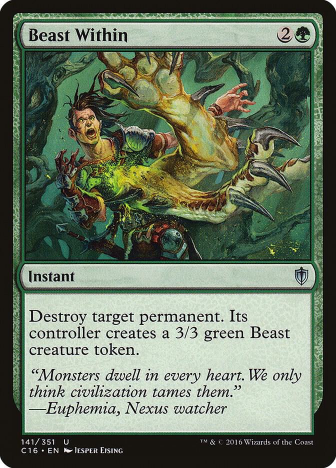 Beast Within 141 card from Commander 2016