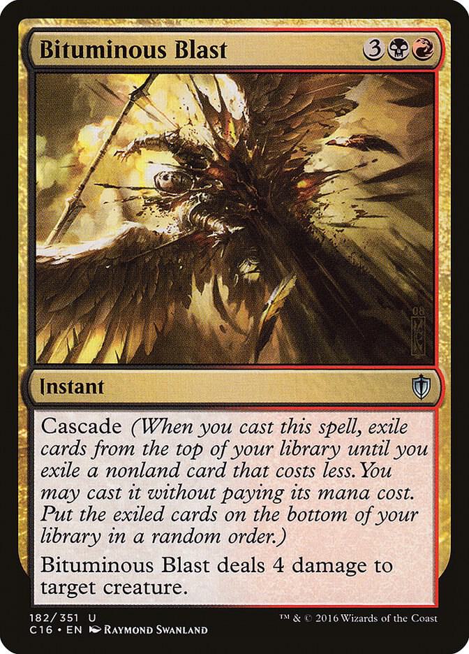 Bituminous Blast 182 card from Commander 2016
