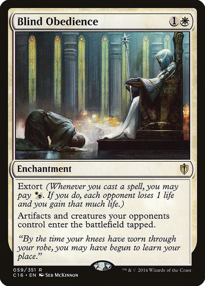 Blind Obedience 59 card from Commander 2016