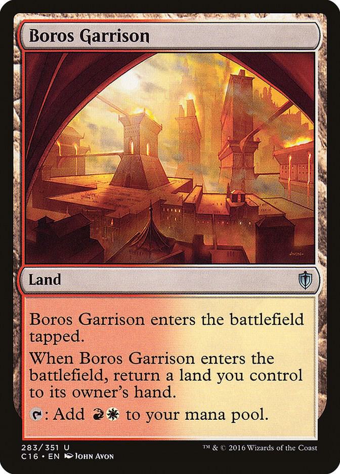 Boros Garrison 283 card from Commander 2016