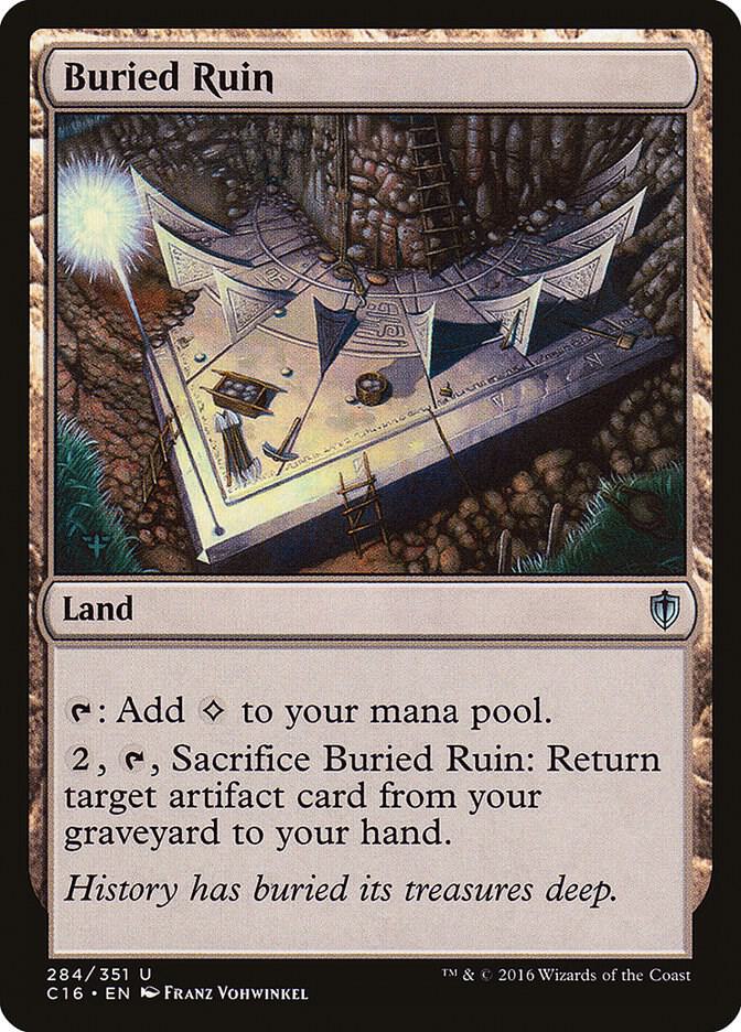 Buried Ruin 284 card from Commander 2016