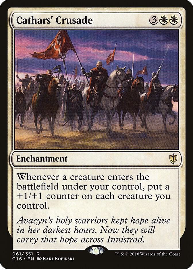Cathars' Crusade 61 card from Commander 2016