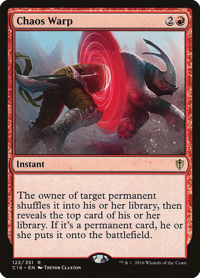 Chaos Warp 122 card from Commander 2016