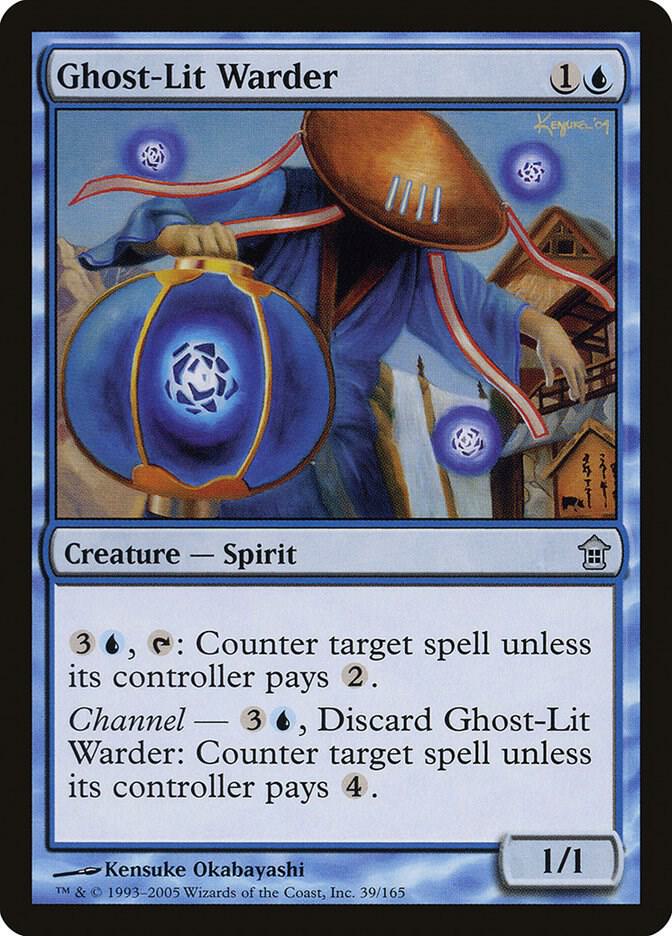 Ghost-Lit Warder 39 card from Saviors of Kamigawa