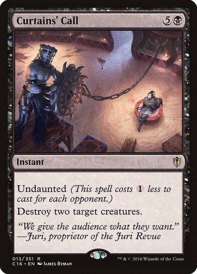 Curtains' Call 13 card from Commander 2016