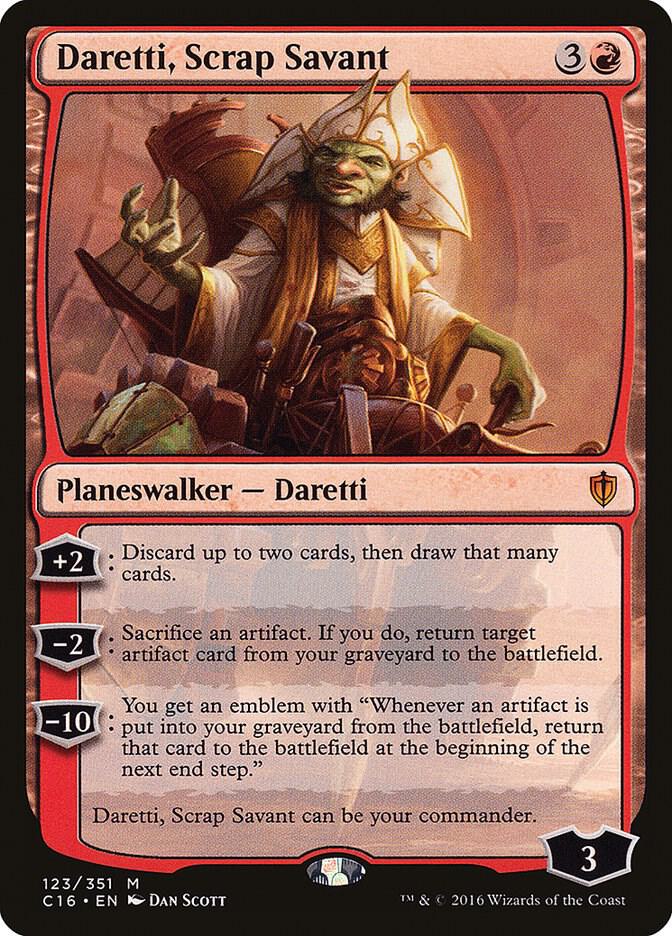 Daretti, Scrap Savant 123 card from Commander 2016