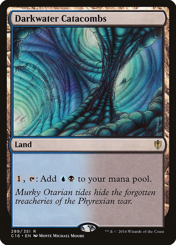 Darkwater Catacombs 289 card from Commander 2016