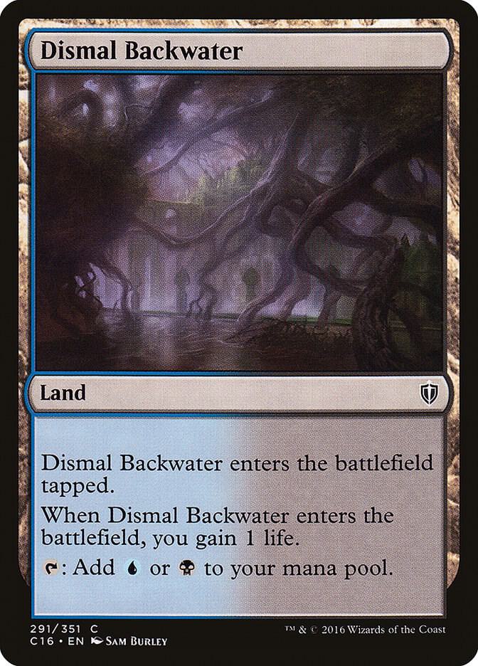 Dismal Backwater 291 card from Commander 2016
