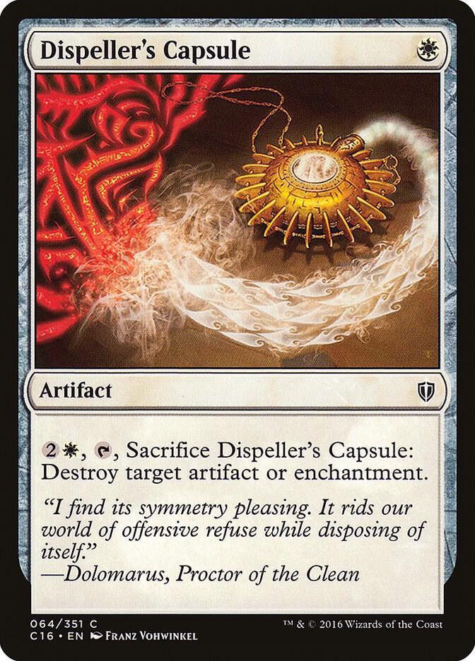 Dispeller's Capsule 64 card from Commander 2016