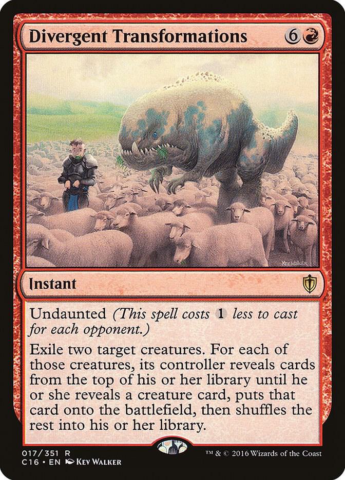 Divergent Transformations 17 card from Commander 2016