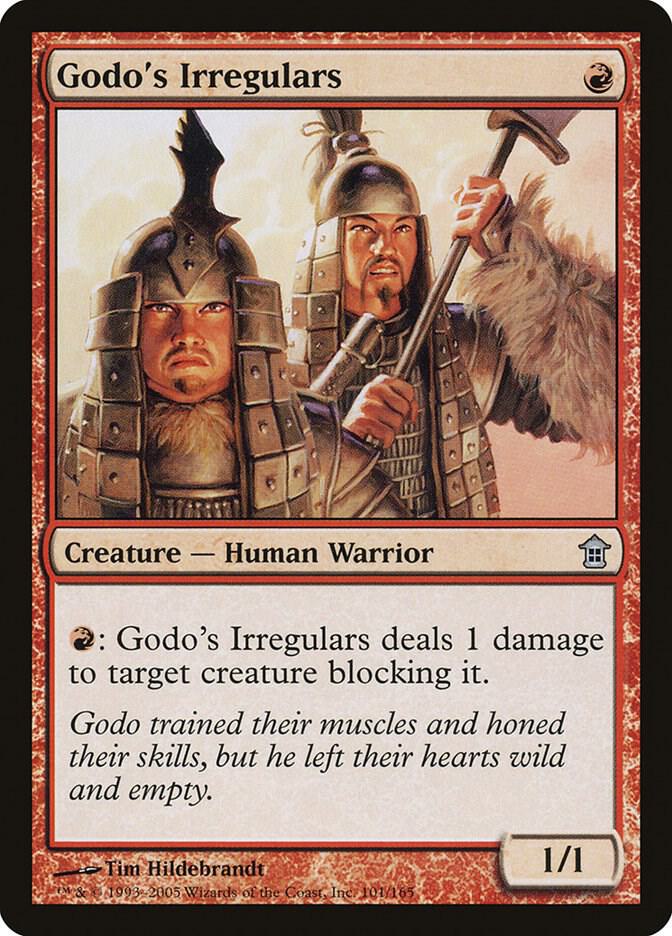 Godo's Irregulars 101 card from Saviors of Kamigawa